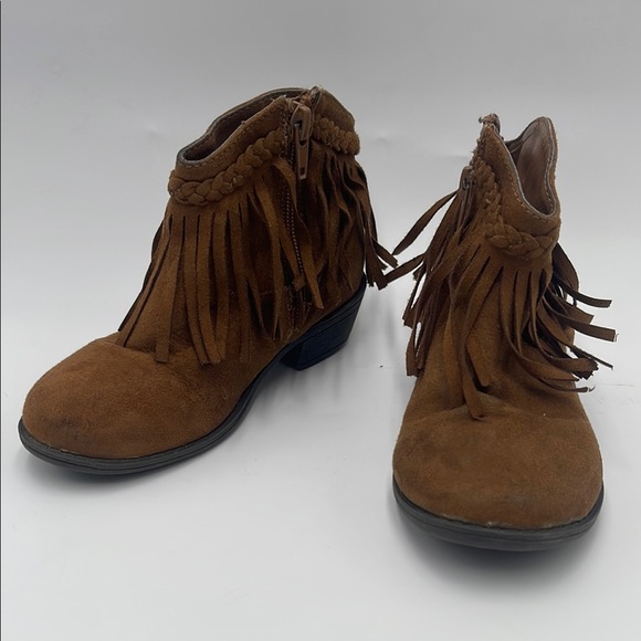 Paris Blues Brown Suede Boots – Kids Size 10 - Picture 1 of 13